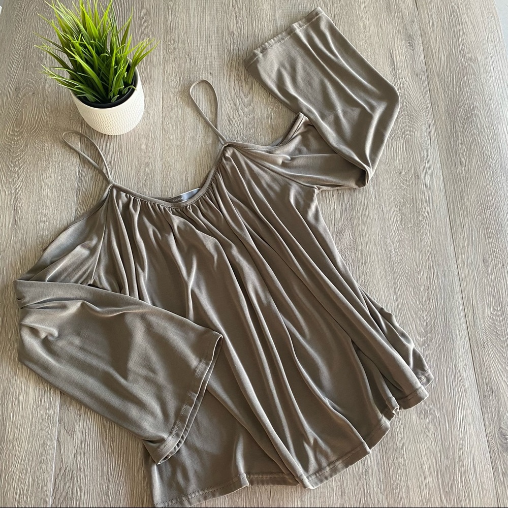 Cherish • Long Sleeve Modal Cold Shoulder Top